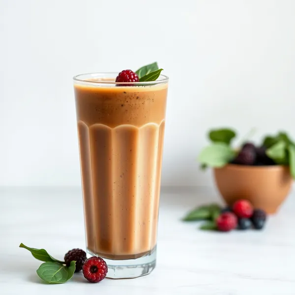 Smoothie aux Épinards et Café Froid