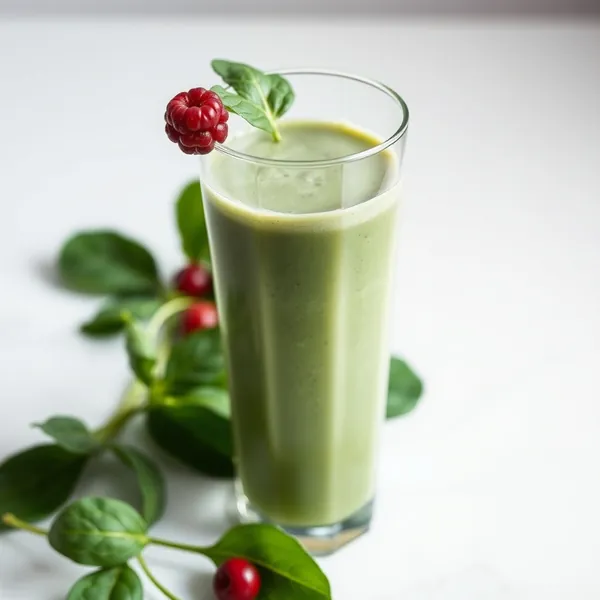 Smoothie mit Spinat und Hanfmilch