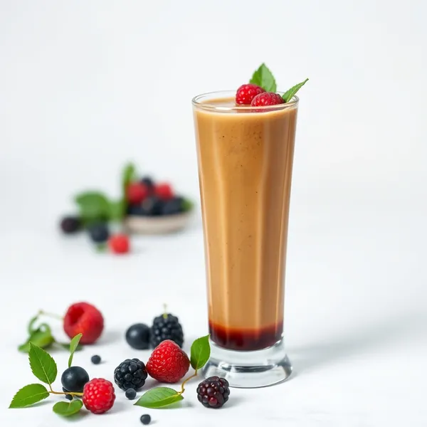 Smoothie de Café Froid avec Spiruline