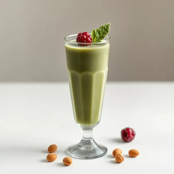 Smoothie al Latte di Pistacchio e Spirulina