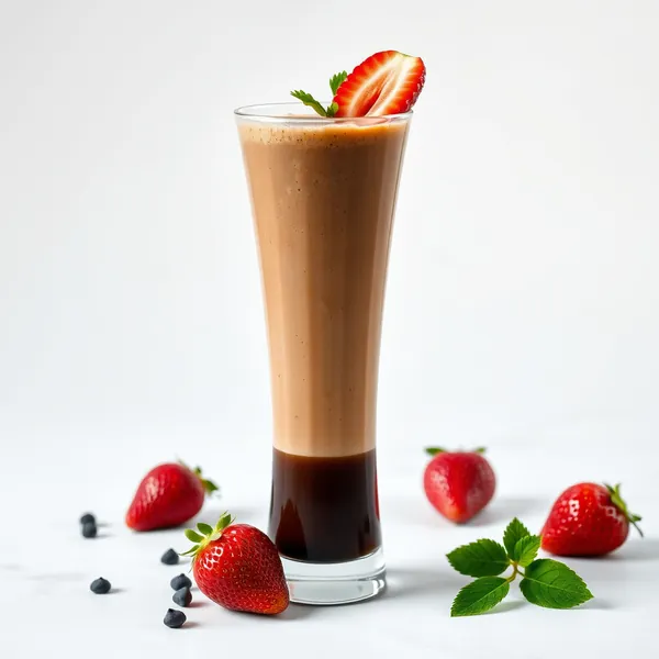 Smoothie de Café Frío con Fresas Superfood