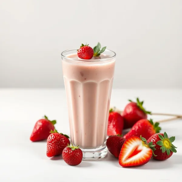 Smoothie Superfood de Morango e Avelã