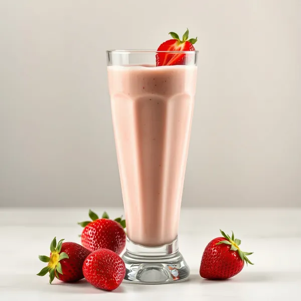 Superfood Strawberry Kefir Milk Smoothie