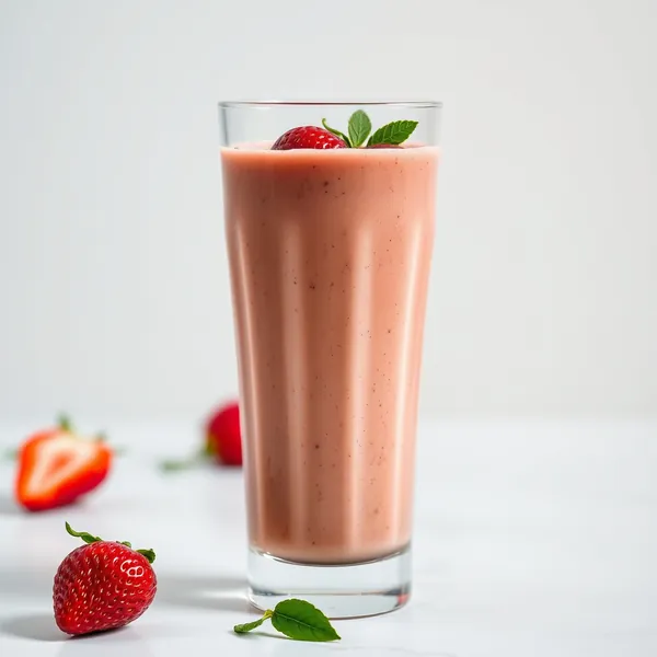 Smoothie Superfood de Morango e Matcha