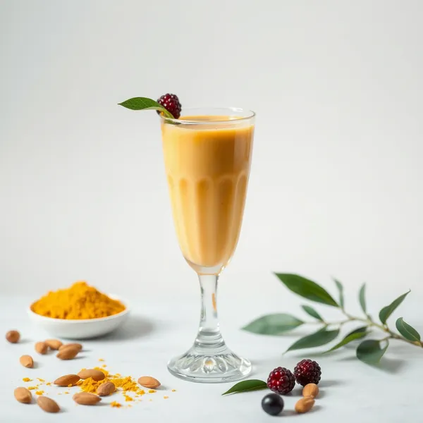 Batido Superalimento de Cúrcuma, Almendra y Leche de Coco