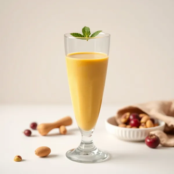 Smoothie al Latte di Pistacchio e Curcuma