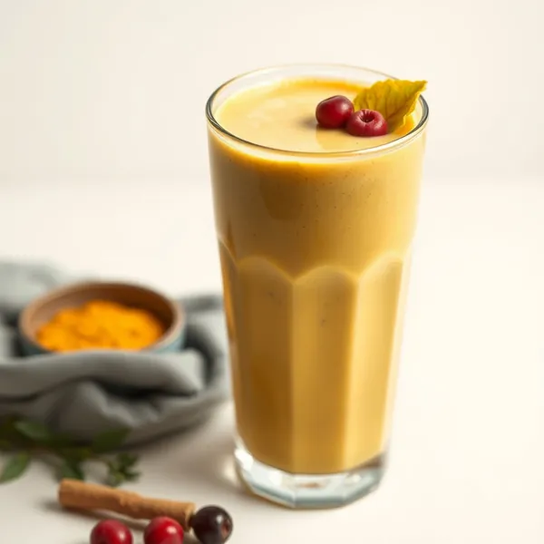 Smoothie au Lait d'Épeautre et Curcuma