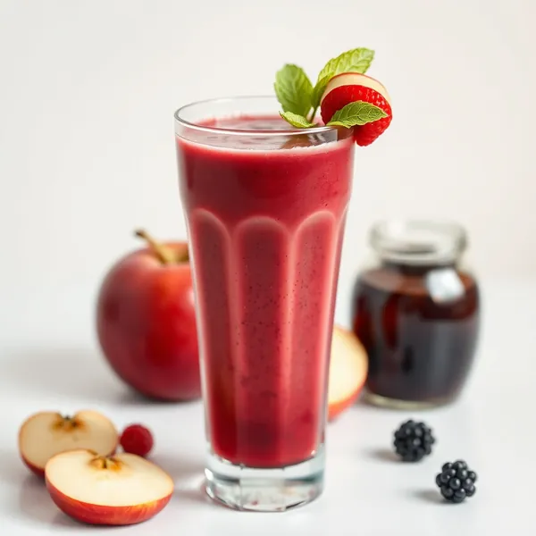 Sweet Berry Apple Juice Smoothie