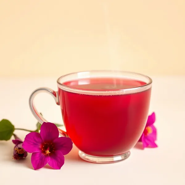 Gesüßter Hibiskustee