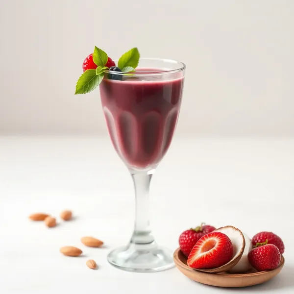 Tropical Acai Almond Coconut Milk Smoothie