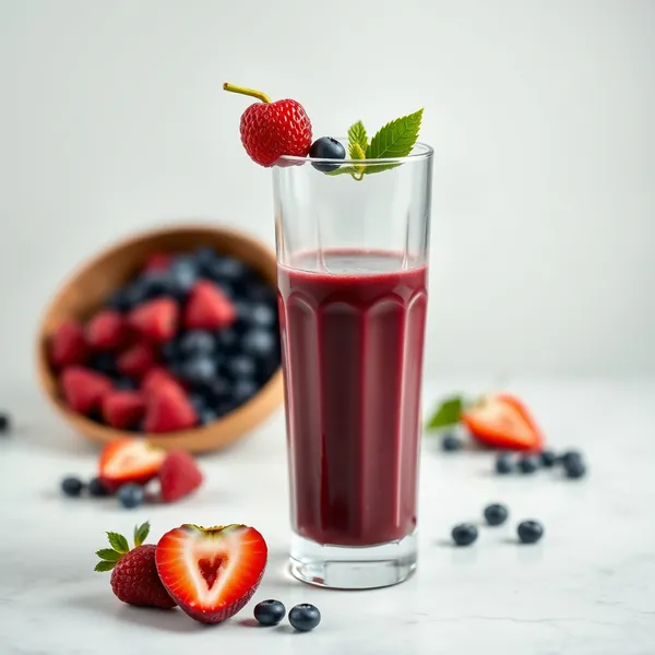 Smoothie Frio de Café e Açaí Tropical