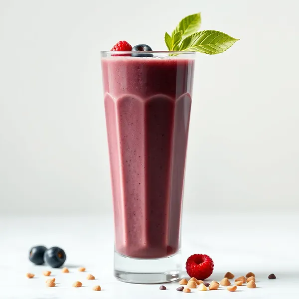 Smoothie Tropical de Açaí e Leite de Avelã
