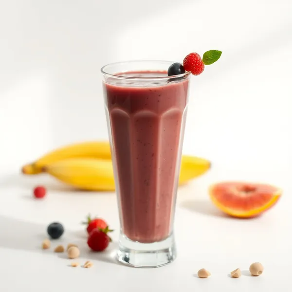 Smoothie Tropical de Açaí e Leite de Pistache