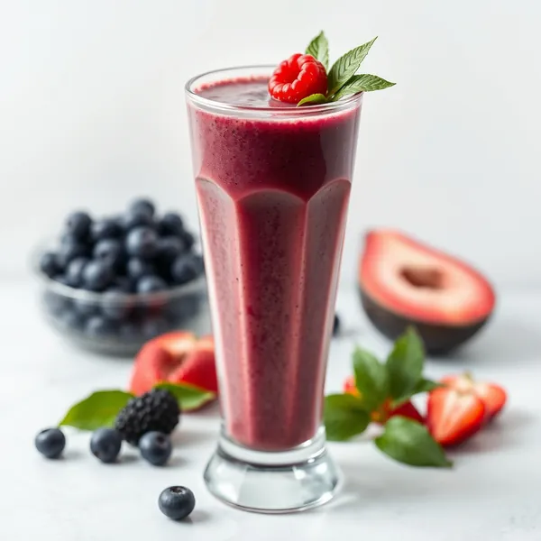 Tropical Acai Rice Milk Smoothie