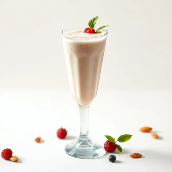 Batido de Mantequilla de Almendra y Kefir Tropical