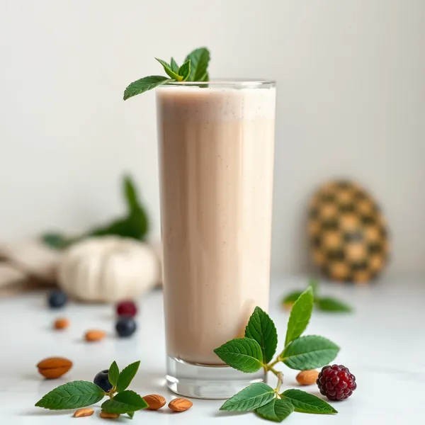 Tropical Almond Butter Spelt Milk Smoothie
