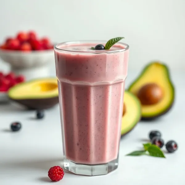 Smoothie Tropical de Abacate e Leite de Cânhamo