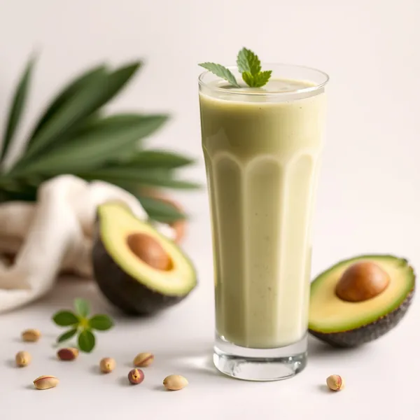 Tropical Avocado Pistachio Milk Smoothie