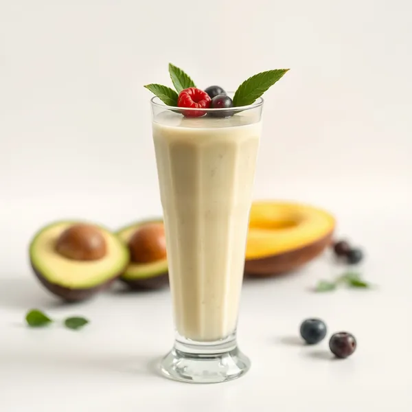 Smoothie Tropical à l'Avocat et au Lait de Riz