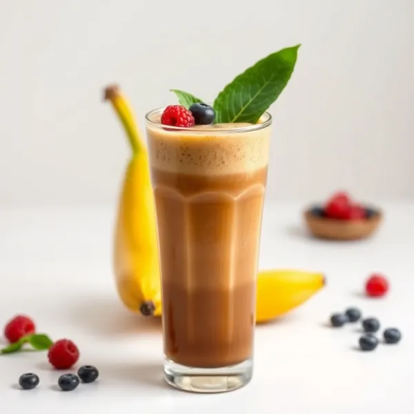 Batido Frío de Banana y Café