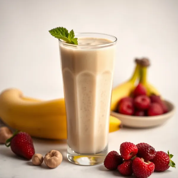 Smoothie Tropical de Banana e Leite de Avelã