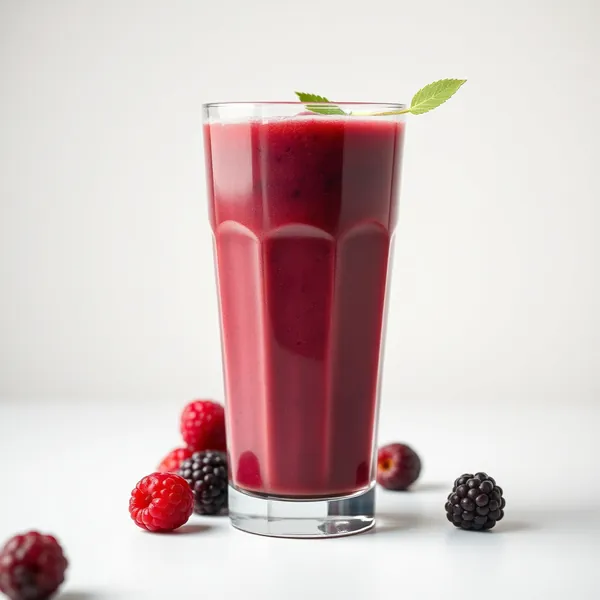 Batido Frío de Café y Mora Tropical