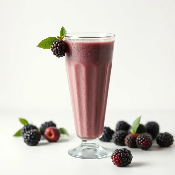 Smoothie Tropical à la Mûre et au Lait de Chanvre
