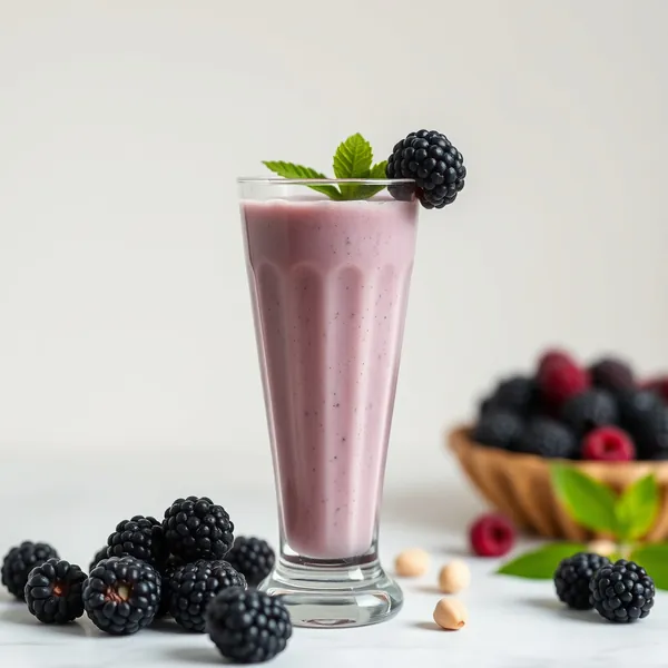 Smoothie au Lait de Macadamia et Mûres Tropicales