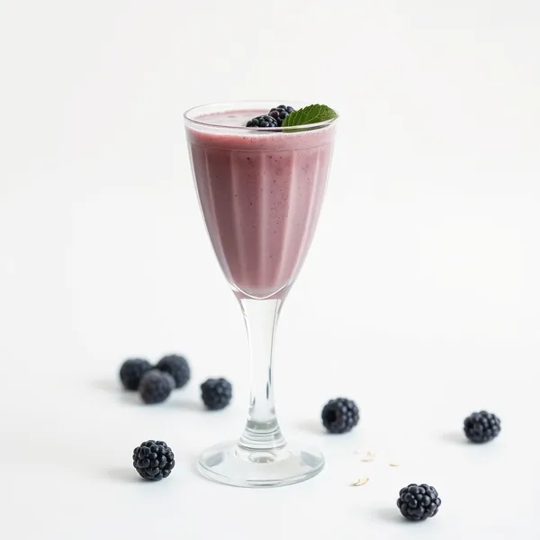Smoothie de Leite de Aveia e Amora Tropical
