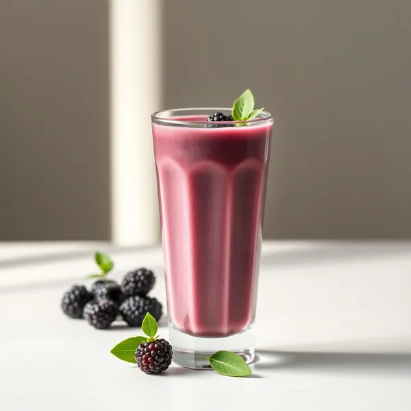 Frullato di Latte di Piselli e More Tropicali