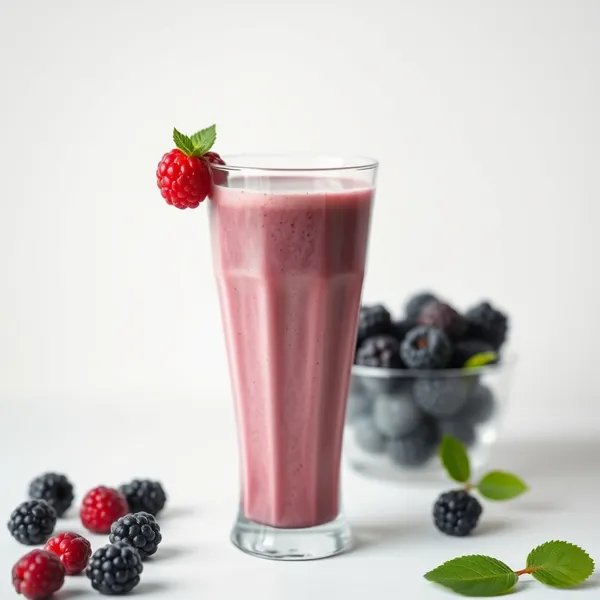 Smoothie de Protéine de Mûre Tropical