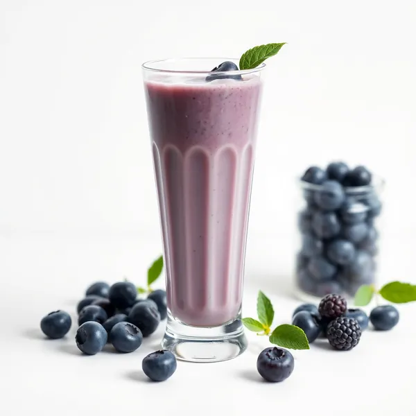 Batido de Leite de Cânhamo e Arando Tropical