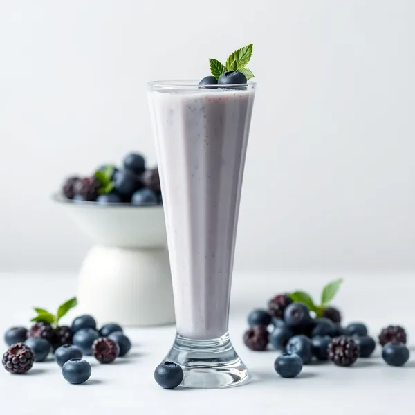Tropical Blueberry Kefir Milk Smoothie