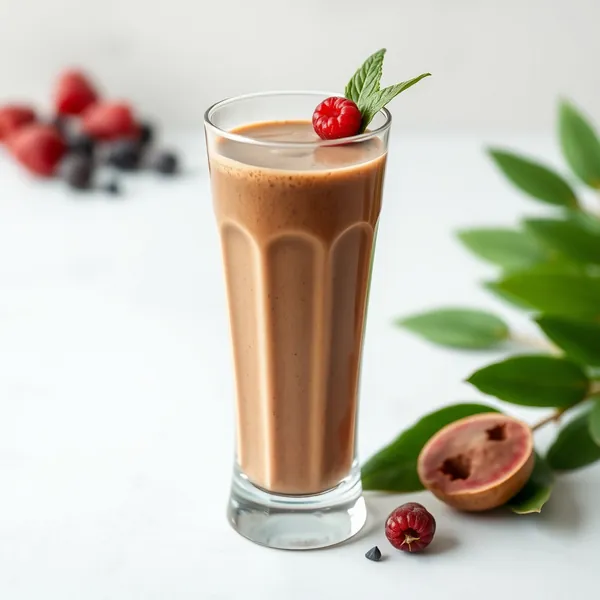 Smoothie de Cacau em Pó e Leite de Cânhamo