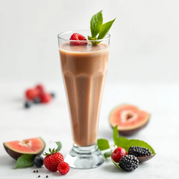 Batido de Cacao Tropical con Kefir de Leche