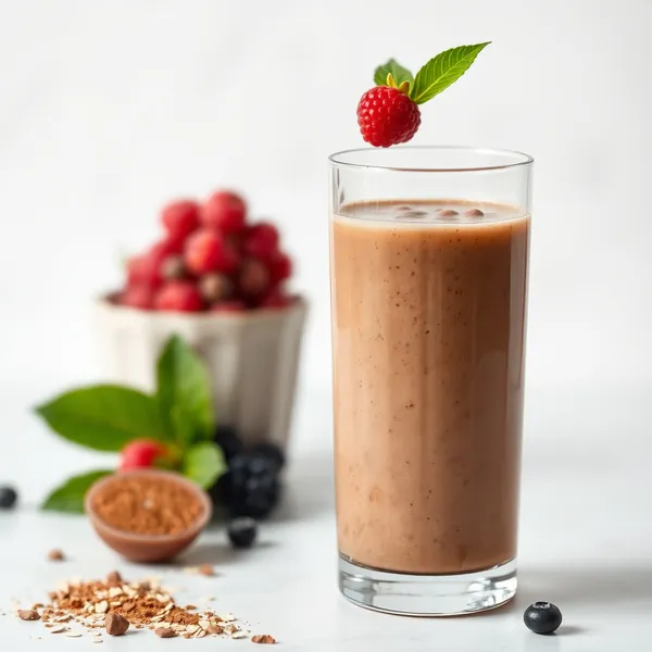 Smoothie au Lait d'Avoine et Cacao Tropical