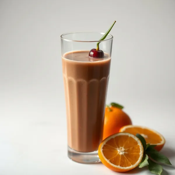 Smoothie de Cacao en Poudre et Jus d'Orange