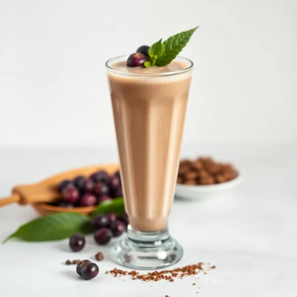 Tropical Cacao Powder Pea Milk Smoothie
