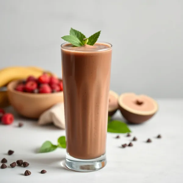 Smoothie de Protéine en Poudre de Cacao Tropical