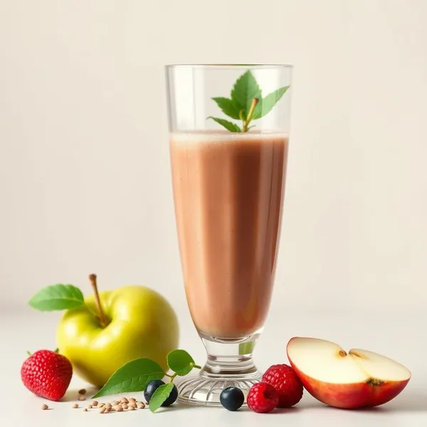 Smoothie de Jus de Pomme et de Graines de Chia Tropical