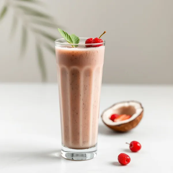 Batido Tropical de Sementes de Chia e Água de Coco