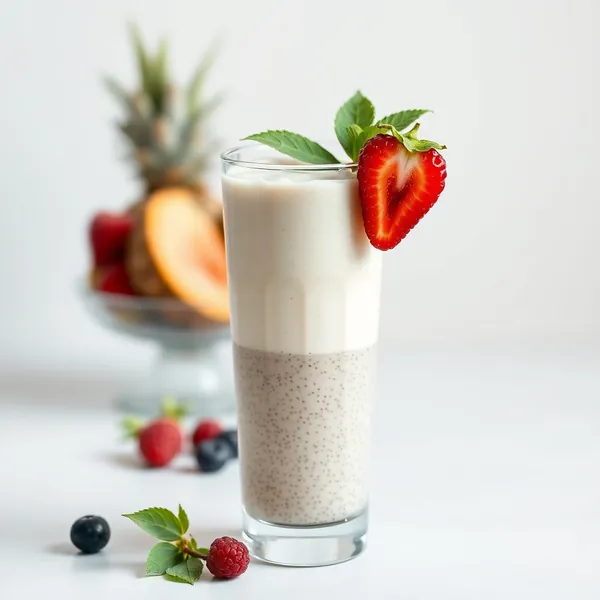 Tropical Chia Seed Kefir Milk Smoothie