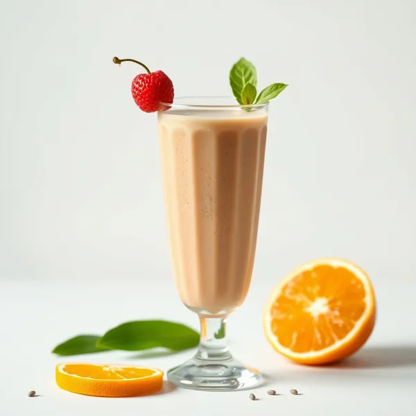 Smoothie Tropical aux Graines de Chia et Jus d'Orange