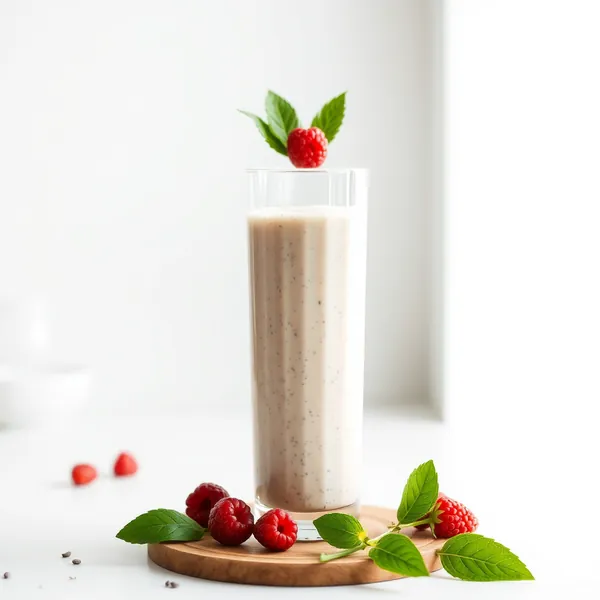 Batido de Leche de Espelta y Semillas de Chía Tropical