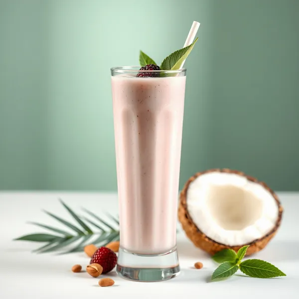 Batido Tropical de Coco y Almendra