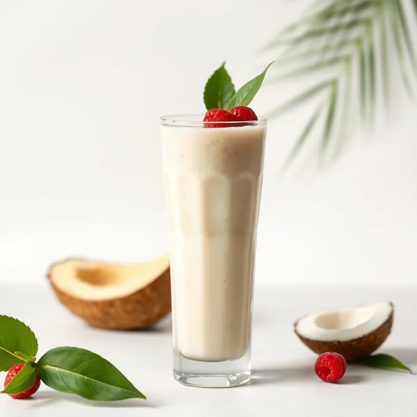 Batido de Arroz com Coco Tropical