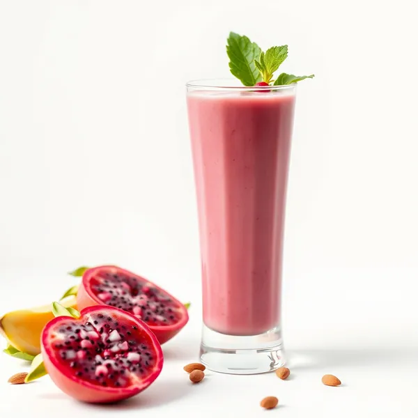 Smoothie de Fruta Dragão e Leite de Amêndoa