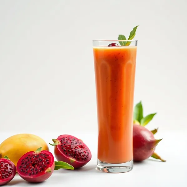 Smoothie de Jus de Pomme et Dragonfruit