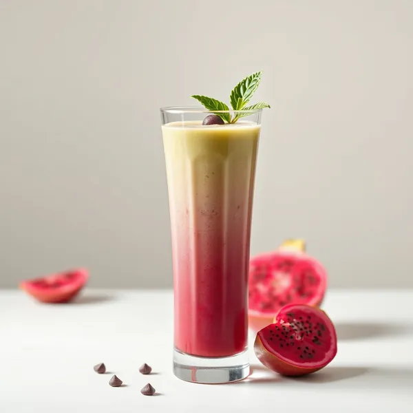Smoothie de Thé Matcha et Fruit Dragon Tropical