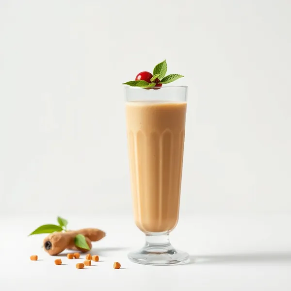 Smoothie de Café Froid au Gingembre Tropical